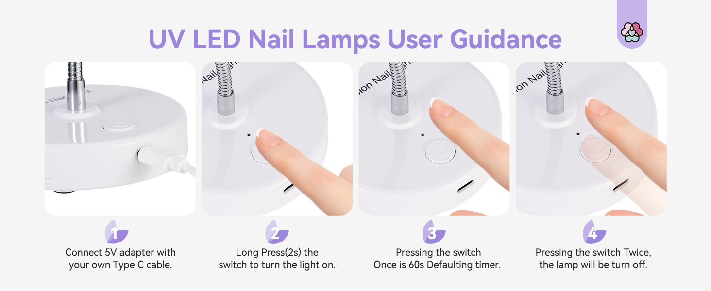 mini uv light for nails