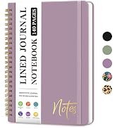 ZOTIA Lined Spiral Journal Notebook for Women, A5 College Ruled Journals for Writing, Hardcover N...