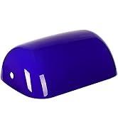 Newrays Glass Bankers Lamp Shade Cover Replacement,L8.85 W5.11 (Blue)