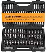 ENERTWIST 228 Pcs Screwdriver Bit Set, CR-V 1/4" Hex Shank Includes Rare Security Bits, Nut Drive...