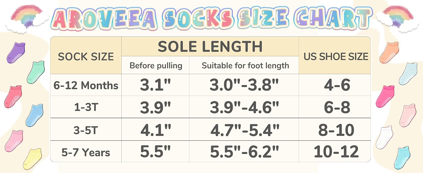 Aroveea baby toddler boys girls socks