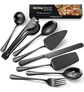 AARAINBOW Exquisite 8 Pieces Serving Utensils Set, Stainless Steel Serving Utensils Large Hostess...