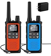 Walkie Talkies for Adults Long Range 2 Pack, Rechargeable Walkie Talkies 22 FRS Channels Two Way ...