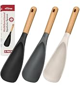 3 PACK, Multifunction Silicone Cooking Spoon Spatula for Nonstick Cookware, Heat Resistant BPA-Fr...