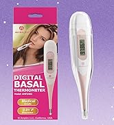 Amplim's Digital Basal Body Thermometer: High Precision to 1/100th Degree, Rapid 60-sec Readings,...