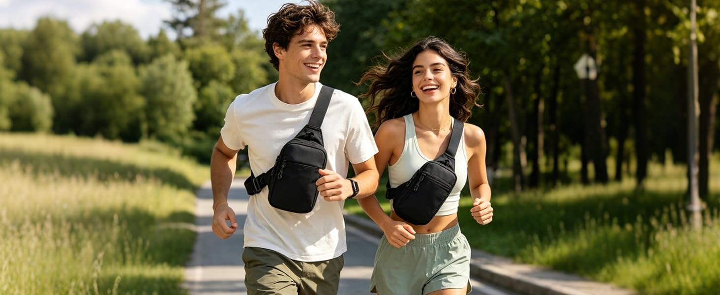 Vpoofree Mini Sling Bag for Men and Women,Small Anti Theft Crossbody bag