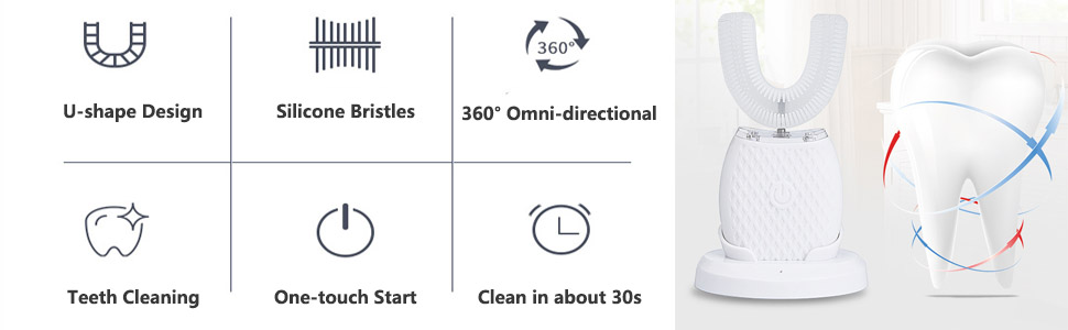 u shaped electric toothbrush