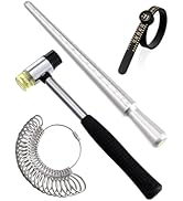 Meowoo Ring Sizer Measuring Tool Set, Ring Sizer with Magnifying Glass, Integrated Conical Solid ...