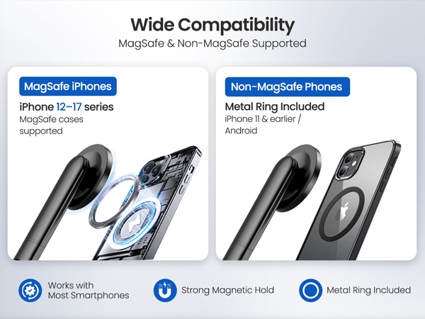Wide Compatibility MagSafe & Non-MogSafe Supported