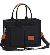 WantGor Tote Bag for Women, Canvas Crossbody Bags Shoulder Handbag Work Laptop Purse Messenger Ho...
