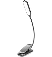 REEMEER LED Rechargeable Book Light, Suitable for Reading in Bed - Eye Care, Sstepless Dimming Br...