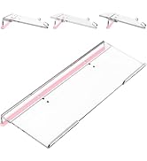 KEENWEGO Computer Keyboard Stand for Desktop - 6-Level Height Adjustable Acrylic Keyboard Riser N...