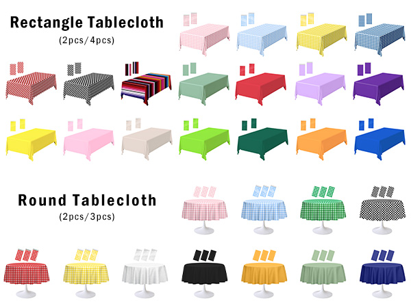 round disposable tablecloth rectangle table cloth gingham tablecloth party checkered table cloths
