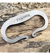 PSKOOK Flint and Steel Single High Carbon Steel Fire Striker English Flint Stone Pocket Fire Bell...