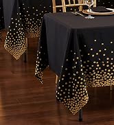 misaya 6 Packs Dot Disposable Table Cloth, 54 x 108 Inch Waterproof Plastic Tablecloth, Rectangle...