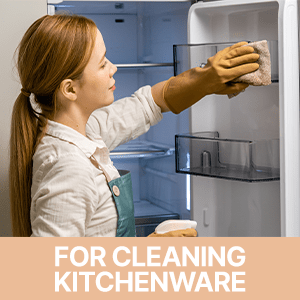 For cleaning kitchenware