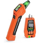 Focemta Circuit Breaker Finder & GFCI Outlet Tester with Digital LCD Display, 90-135V Electrical ...