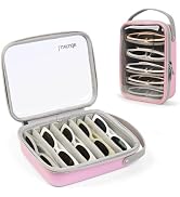 Luxtude Travel Sunglasses Organizer Case, Clear Sunglasses Travel Case | Glasses Case Multiple Pa...
