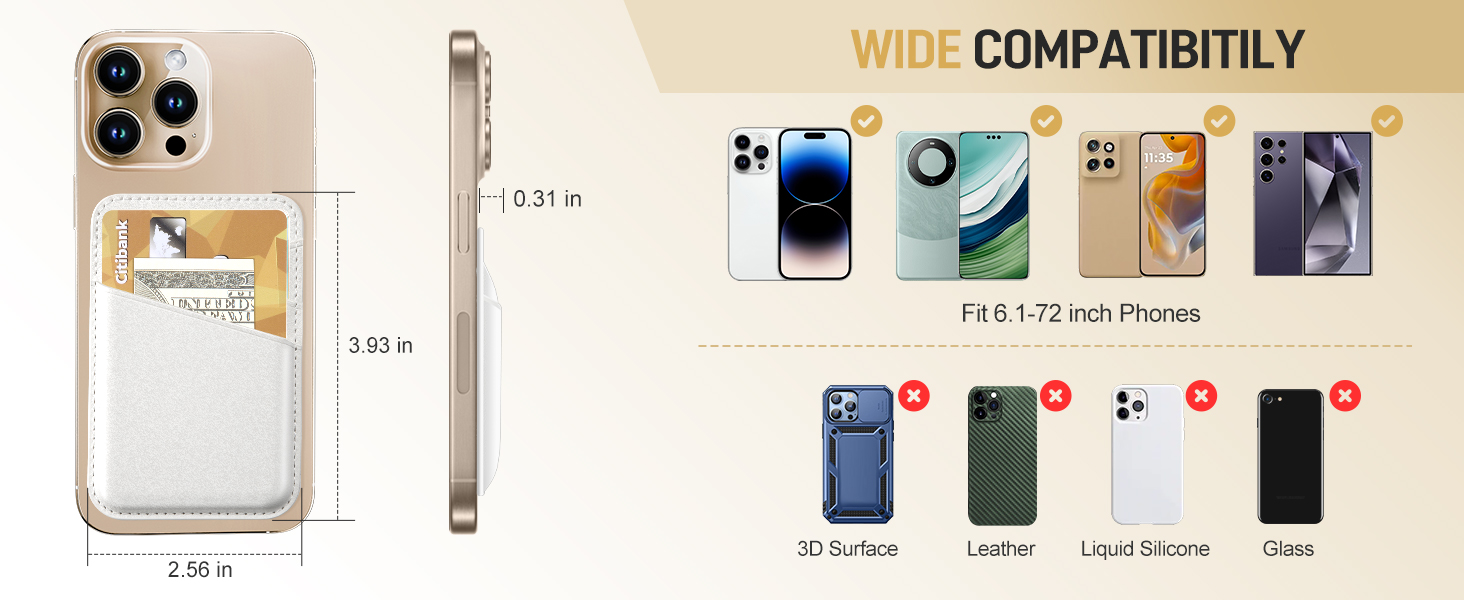 phone card holder stick on