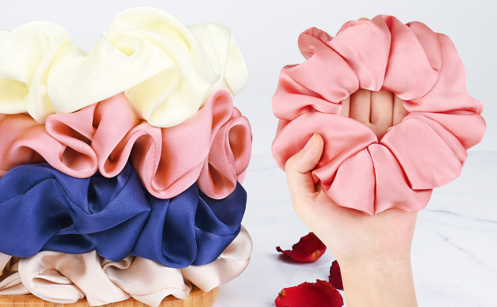 satin scrunchies