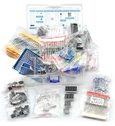 Minidodoca Electronic Component Kit & Total 2038 Pcs, LED Diodes, Metal Film Resistors, Electroly...