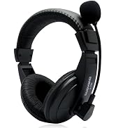 XPLUS Wired USB Headset with Noise Cancelling Microphone for PC Laptop - Headphones with in-Line ...