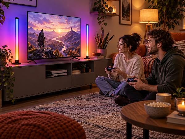 Illustrative mobile Color Around Your Gaming Setup