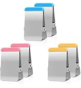 Chip Clips Heavy Duty,12 Pack Chip Bag Clip with Colored Silicone, Stainless Steel Bag Clips for ...