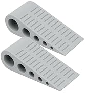 Heavy Duty Door Stoppers for Bottom of Door, Optish 2 Pack Large Door Stop, 1.9 in Tall Door Wedg...