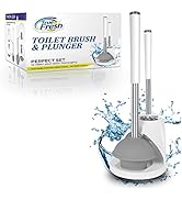 True fresh Toilet Brush & Plunger Set for Bathroom, Toilet Plunger for bathroom & Toilet Brush, 2...