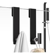 PMMASTO Shower Door Hooks, (7.5 Inch) Extended Towel Hooks for Bathroom Frameless Glass Shower Do...