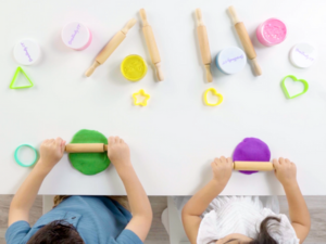 kids playing with sensationlly ot rolling pins