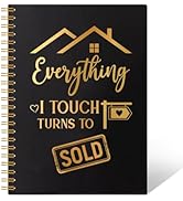 THEBESTU Everything I Touch Truns to Sold 160 Pages Blank Spiral Notebook, Funny Real Estate Agen...