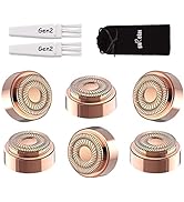 Replacement Heads for Flawless Hair Remover, Gen 2 Replacement Blades for Finishing Touch Facial ...