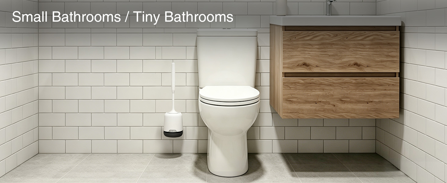 silicone toilet brush and holder
