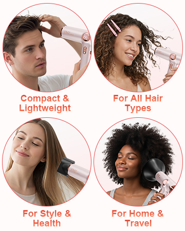 FMZ Professional Icon Hair Blow Dryer with Diffuser