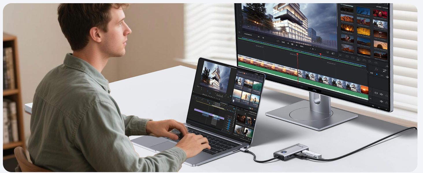 6-in-1 USB C Docking Station