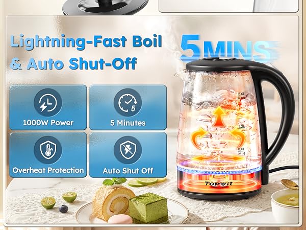 Lightning-Fast Boil & Auto Shut-Off
