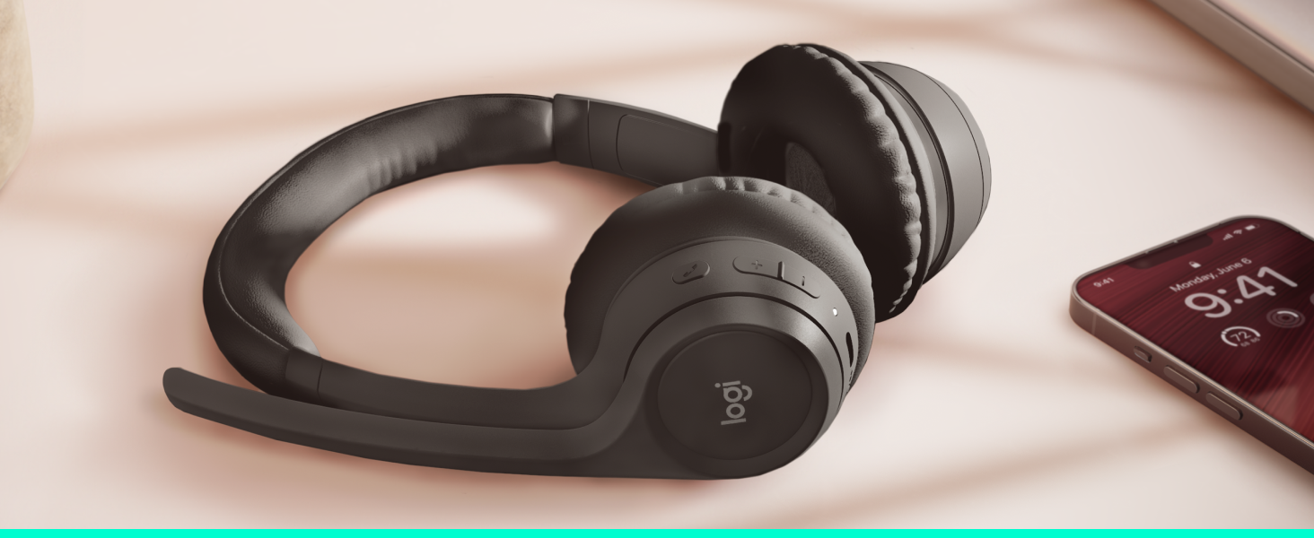 Logitech Zone 300 Wireless Bluetooth Headset With Noise-Canceling Microphone