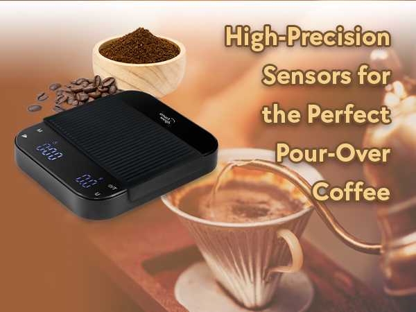 Rechargable Coffee Scale high precision perfect pour over coffee