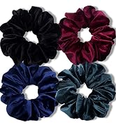 IVARYSS Extra Large Scrunchies for Women's Thick Hair, Premium Velvet Soft Jumbo Scrunchy, XL 6 i...