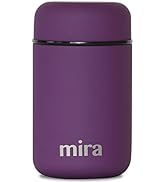 MIRA Insulated Food Jar Thermos for Hot Food & Soup, Compact Stainless Steel Vacuum Lunch Contain...