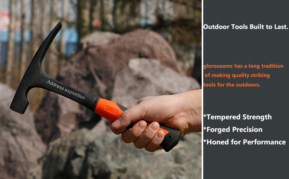 Comfortable grip handle stone masons,geologists, quarry workers, carpenters
