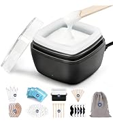 Nose Wax Kit Men, Nose Ear Hair Waxing Kit 120g Wax, 65 Sticks, 2 Silicone Pots, Nose Ear Hair Re...