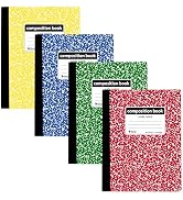 C-Line Composition Notebook, Wide Ruled, Marble Cover, 1 Notebook, Color May Vary (22010)
