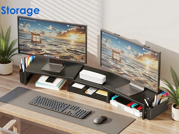 dual monitor stand