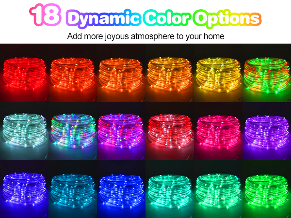 solar rope lights outdoor waterproof