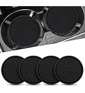 Eratus 4 PCS Car Center Console 3D Honeycomb Non-Slip Cup Holder Insert Coaster, 2.77" x 0.23" Po...