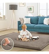 ILPEOD Baby Play Mat for Floor Nursery Rug Muscle Mat Area Rug Playroom Rug 47"x47" Playpen Mat M...