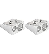 Pencil Sharpeners Double Hole Manual, Handheld Colored Pencil Sharpener Metal, School Jumbo Penci...